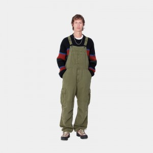 Green Men Carhartt Cargo Bib Overalls | HFW-387420