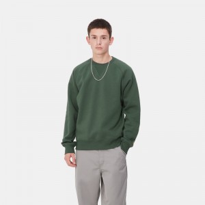 Green Men Carhartt Chase Sweatshirt | UTC-435291