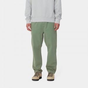 Green Men Carhartt Flint Pants | MWS-375428