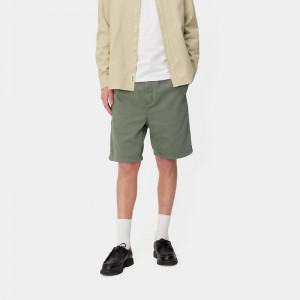 Green Men Carhartt Flint Shorts | AZS-483572