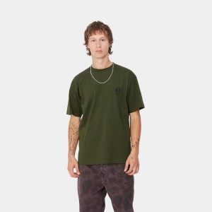 Green Men Carhartt Inspector T-Shirt | SJP-068214