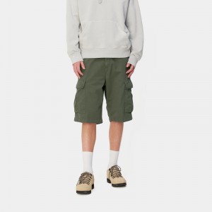 Green Men Carhartt Regular Cargo Shorts | PIL-548620