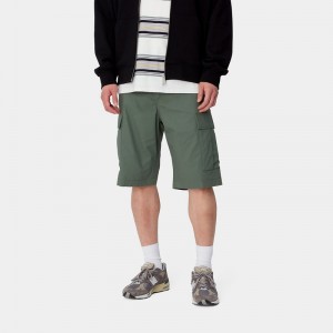 Green Men Carhartt Regular Cargo Shorts | GIL-432169