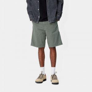 Green Men Carhartt Single Knee Shorts | TZH-684029