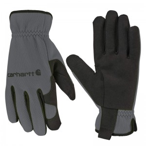 Grey Men Carhartt Thermal-Lined High Dexterity Open Cuff Gloves | TNX-350178