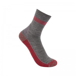 Grey Women Carhartt Force Grid Lightweight Synthetic-Merino Wool Blend Crew Socks | ZWE-712960