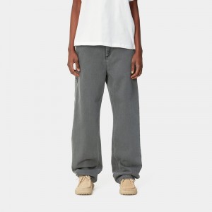 Grey Women Carhartt Pierce Straight Pants | AZD-753841