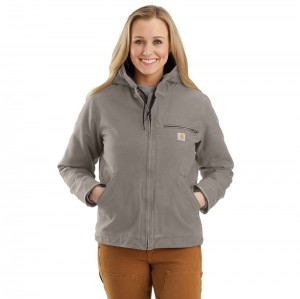 Grey Women Carhartt Sherpa Lined Jackets | PLS-501369