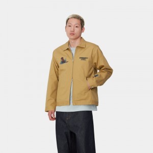 Khaki Men Carhartt Ducks Jackets | WAN-390471