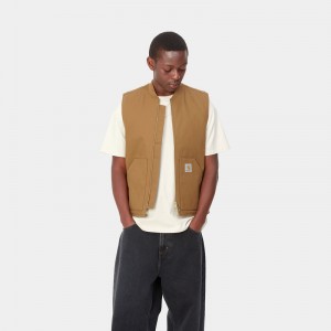 Khaki Men Carhartt Vest | SVL-234017