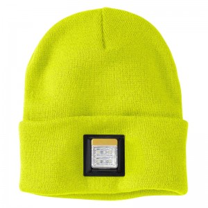 Light Green Men Carhartt Knit Cuff LED Light Beanie Hats | EBL-261835