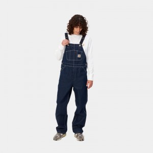 Navy Men Carhartt BIB Overalls | OIT-295371