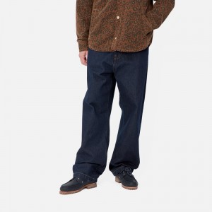 Navy Men Carhartt Landon Pants | FLN-087342