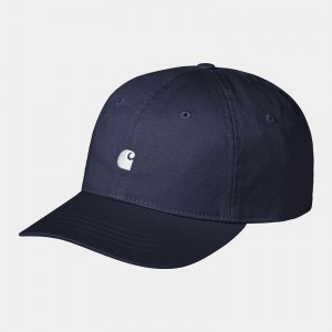 Navy Men Carhartt Madison Logo Hats | LUF-961285