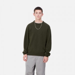 Olive Men Carhartt Alten Sweatshirt | ISJ-956410