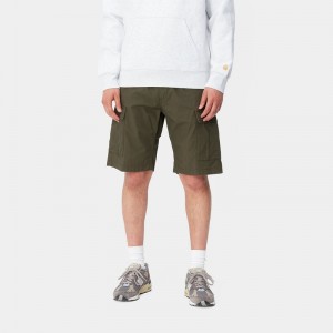 Olive Men Carhartt Aviation Shorts | OXQ-634152