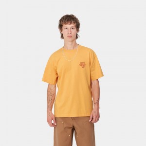 Orange Men Carhartt Hotel Keys T-Shirt | DOT-136427