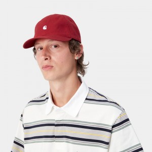 Red Men Carhartt Madison Logo Hats | MEU-425106