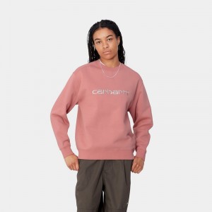 Rose Women Carhartt W' Sweatshirt | YBD-284731