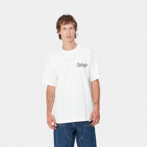 White Men Carhartt Archivo T-Shirt | HZL-948165