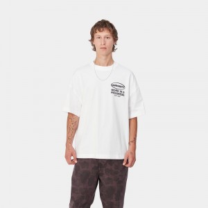 White Men Carhartt Body of Work T-Shirt | FIO-095163