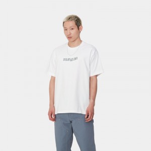 White Men Carhartt Coordinate 01 T-Shirt | NSB-623815