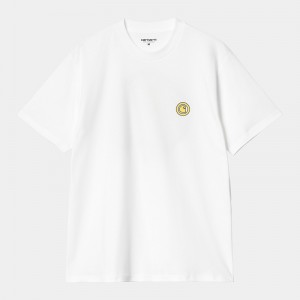 White Men Carhartt Zipper T-Shirt | FMI-735148