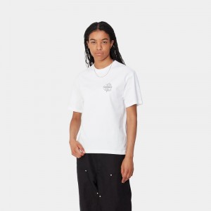 White Women Carhartt Ablaze T-Shirt | BGC-531796