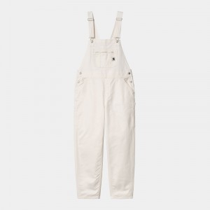 White Women Carhartt Norris Bib Overalls | GNO-628054