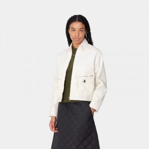 White Women Carhartt Norris Jackets | FHT-192756