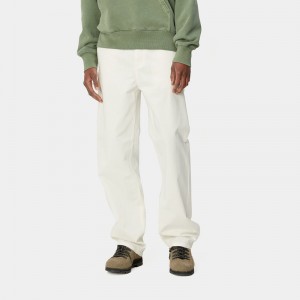 White Women Carhartt Pierce Straight Pants | QNY-234986