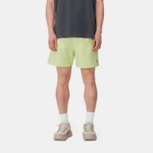 Yellow Men Carhartt Chase Swim Trunk Shorts | SNB-106849