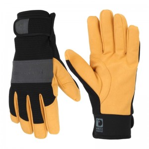 Yellow Men Carhartt Waterproof Breathable High Dexterity Gloves | AWB-872901