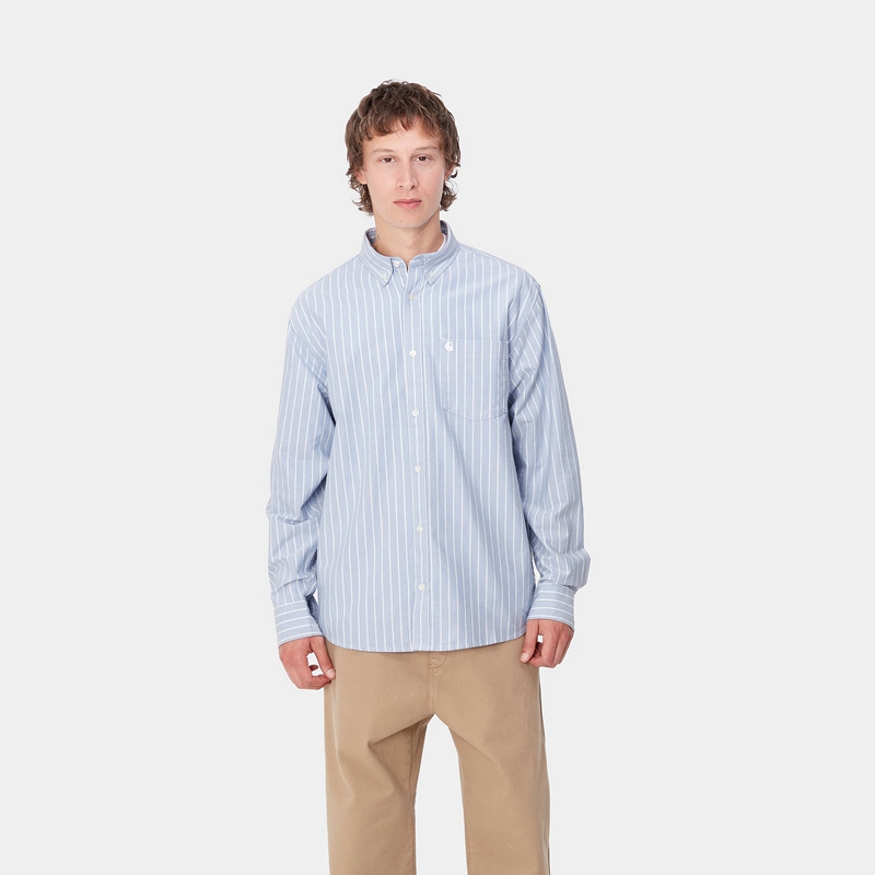 AZURE Men Carhartt Dowlen Shirts | IHG-754198