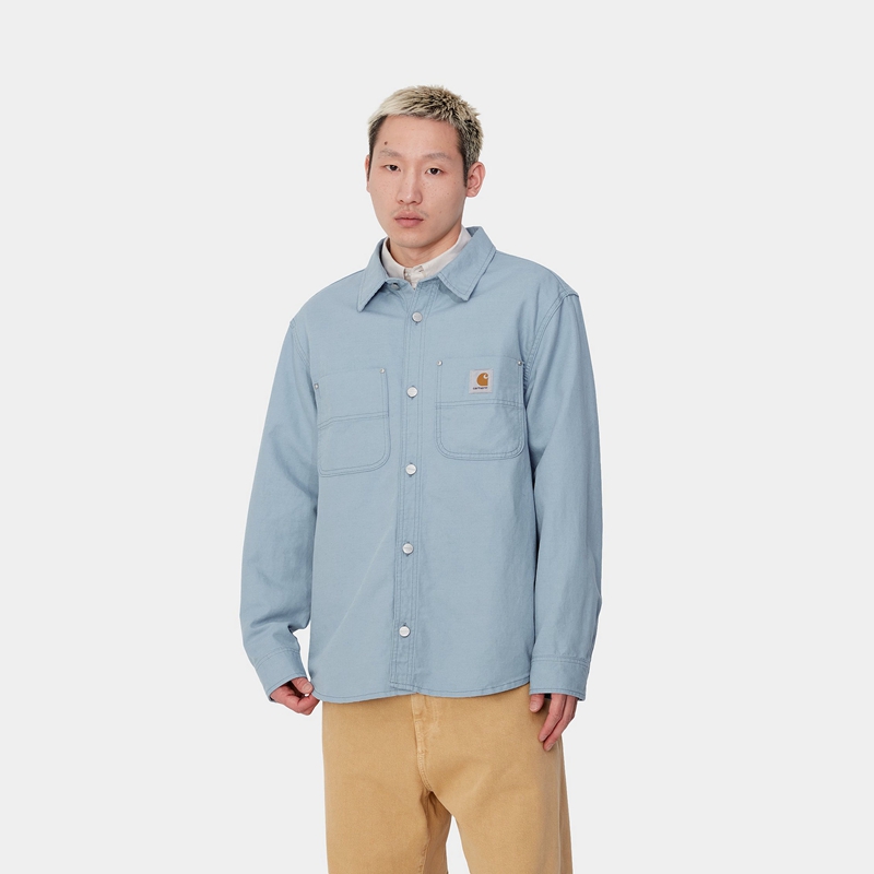 AZURE Men Carhartt Walter Shirt Jackets | PZV-509462