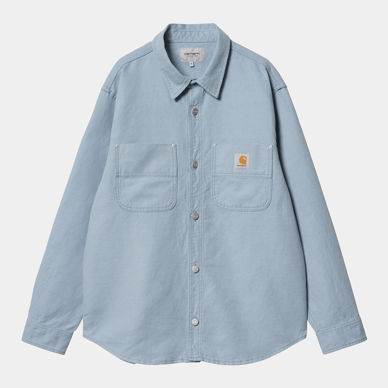 AZURE Men Carhartt Walter Shirt Jackets | PZV-509462