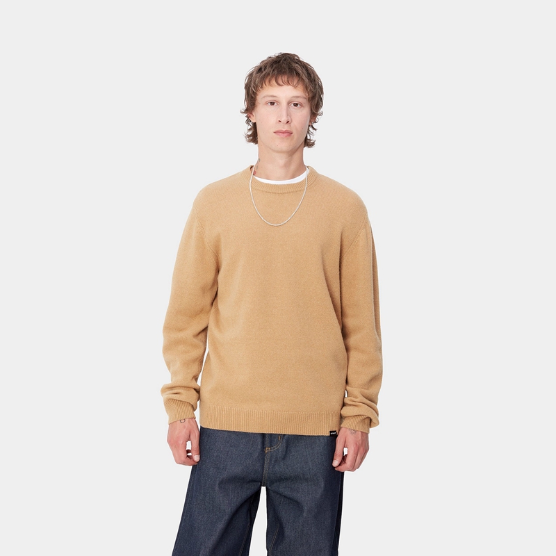 Beige Men Carhartt Alten Sweatshirt | ERI-281365