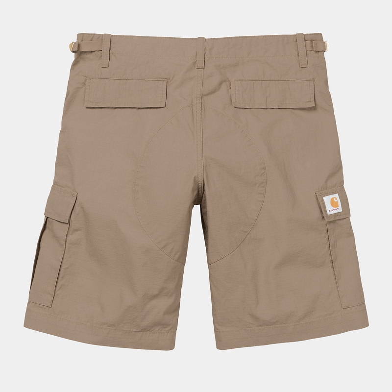 Beige Men Carhartt Aviation Shorts | BMZ-580639