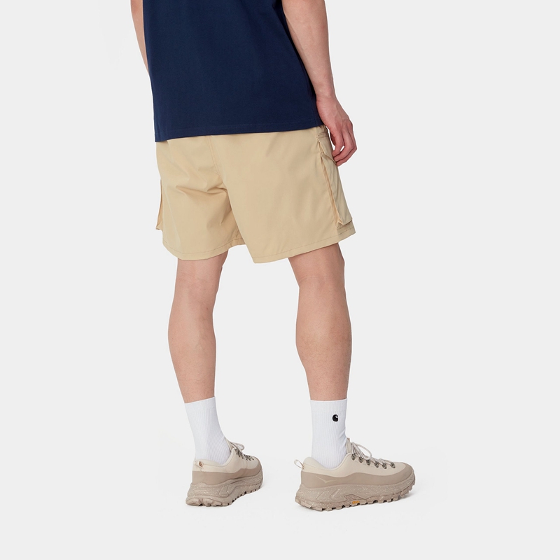 Beige Men Carhartt Balto Shorts | DHA-054792