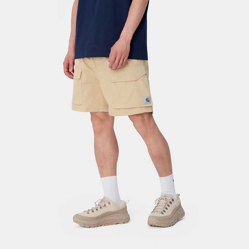 Beige Men Carhartt Balto Shorts | DHA-054792