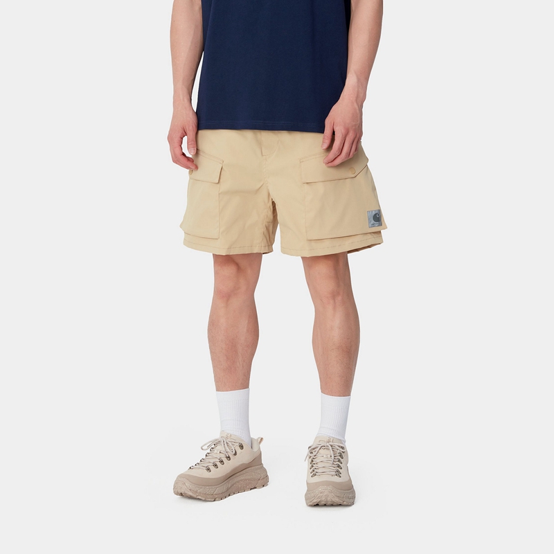 Beige Men Carhartt Balto Shorts | DHA-054792