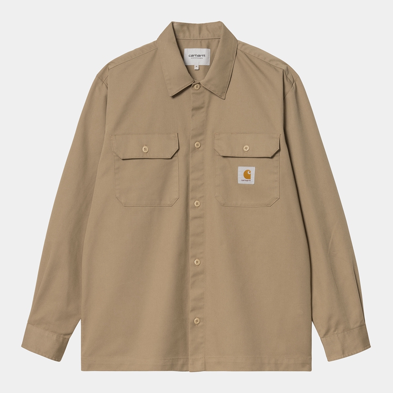 Beige Men Carhartt Craft Shirts | HBN-932508