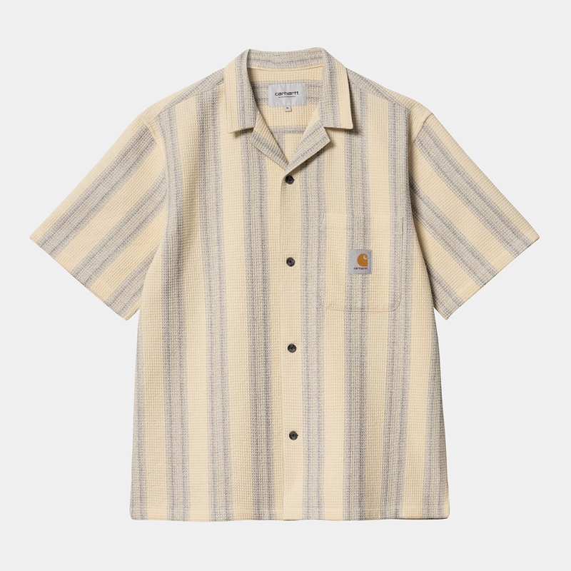 Beige Men Carhartt Dodson Shirts | FJK-847936