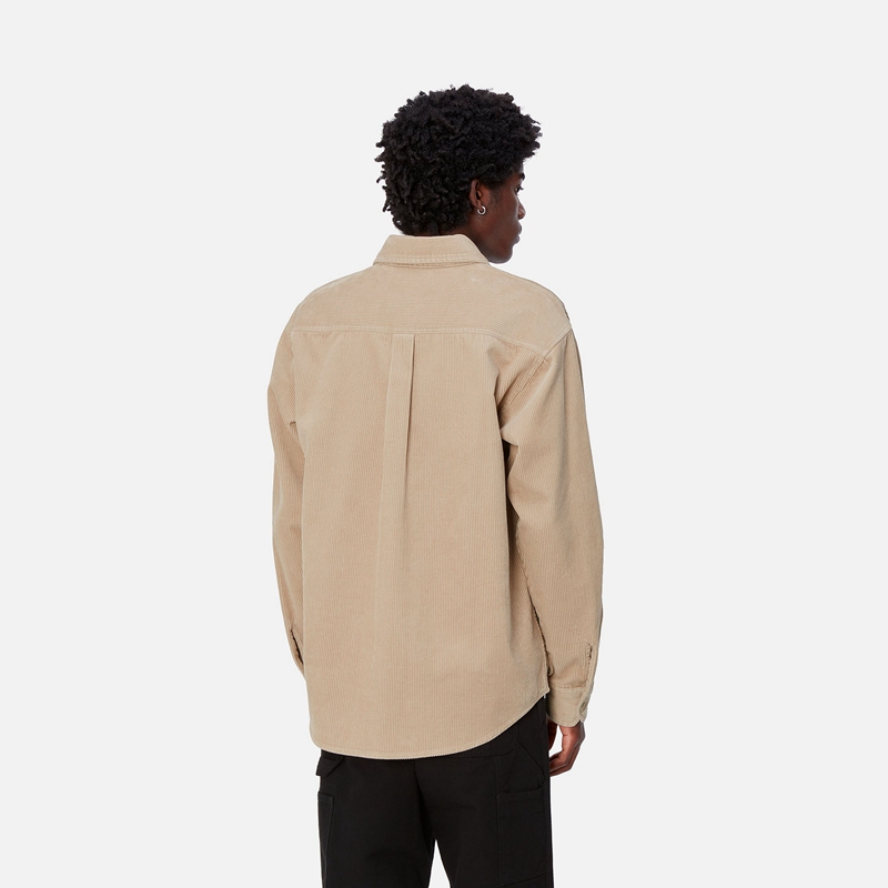 Beige Men Carhartt Flint Shirts | DQG-370629