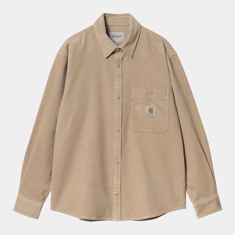 Beige Men Carhartt Flint Shirts | DQG-370629