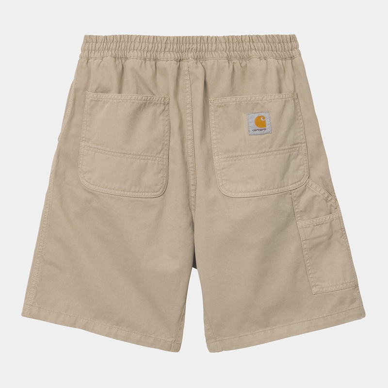 Beige Men Carhartt Flint Shorts | QLZ-236804