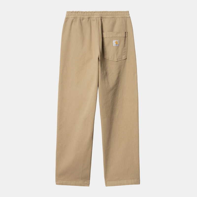 Beige Men Carhartt Floyde Pants | OIF-702836