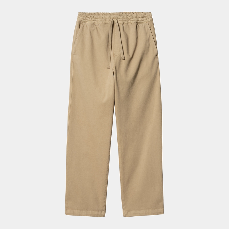 Beige Men Carhartt Floyde Pants | OIF-702836