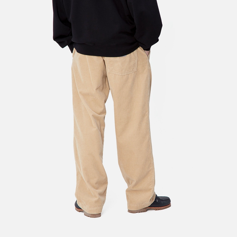 Beige Men Carhartt Floyde Pants | ZAP-798163