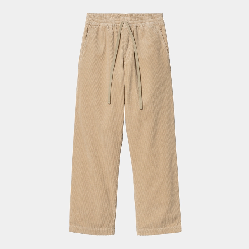 Beige Men Carhartt Floyde Pants | ZAP-798163